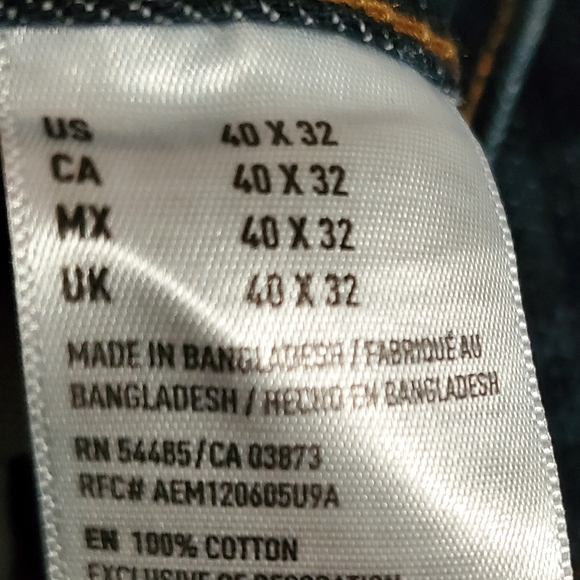 MENS 40 x 32 American Eagle Loose fit straight leg Vintage NEW without tag. - Picture 4 of 8